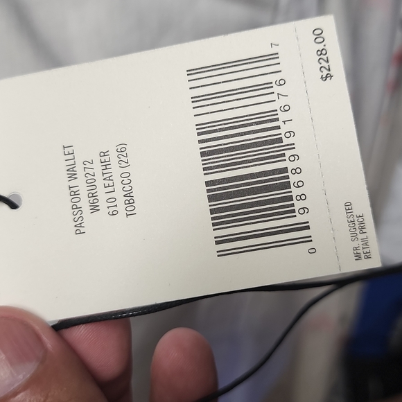 JACK SPADE PASSPORT WALLET W6RU0272 610 LEATHER TABACO 226 - Picture 9 of 15